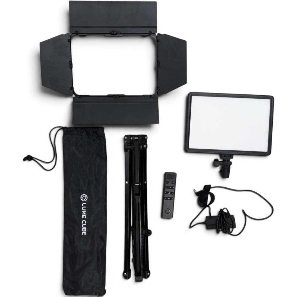 Lume Cube Studio Panel Edge-Lit LED Light Kit 70in Stand Remote Barn Doors
